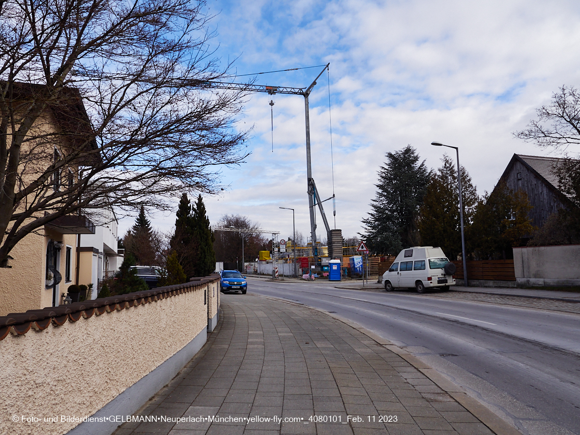 11.02.2023 - Baustelle Niederalmstraße 16 in Neuperlach